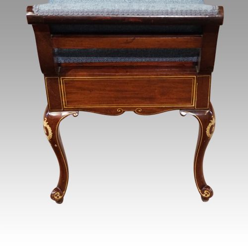 fig 3. Edwardian inlaid duet stool