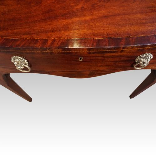 fig 1. George III mahogany bow sideboard
