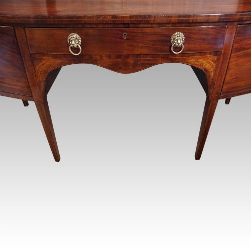 fig 2. George III mahogany bow sideboard