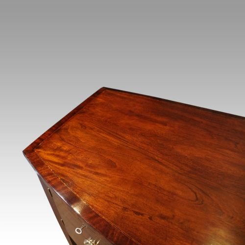fig 6. George III mahogany bow sideboard