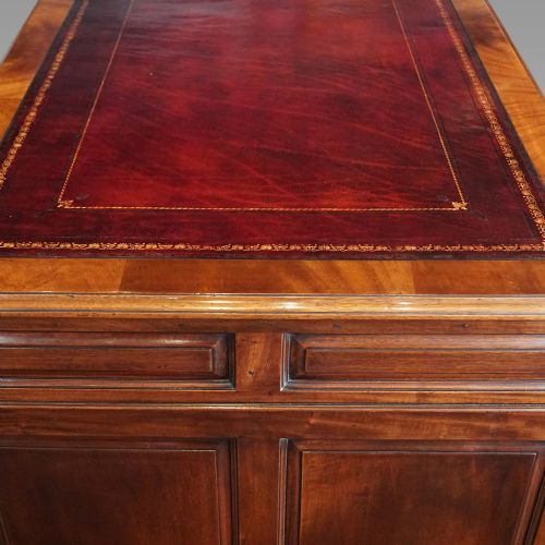 fig 5. George V mahogany pedestal desk