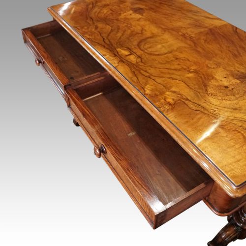 fig 4. Victorian walnut library table