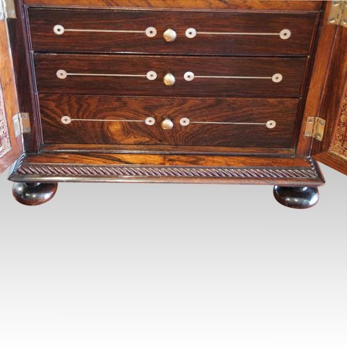 fig 4. Regency rosewood fitted cabinet