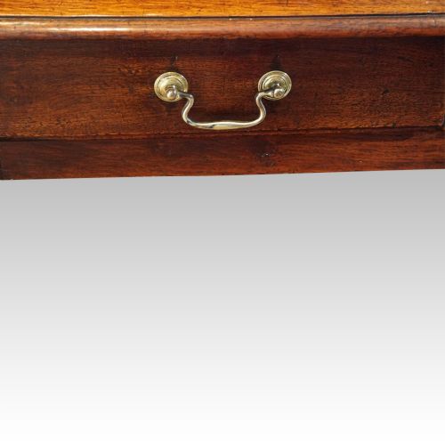 fig 5. 19thc oak 2 drawer side table