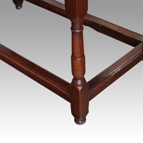 fig 6. 19thc oak 2 drawer side table