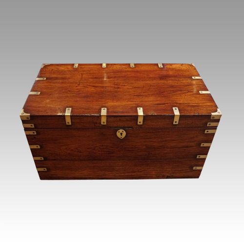 Victorian Brass Bound Military Chest