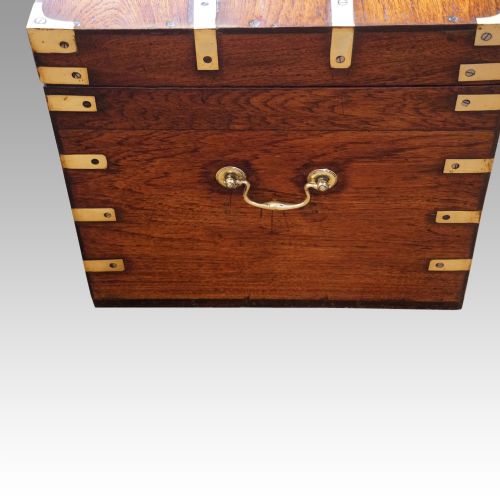 fig 3. Victorian brass bound military chest