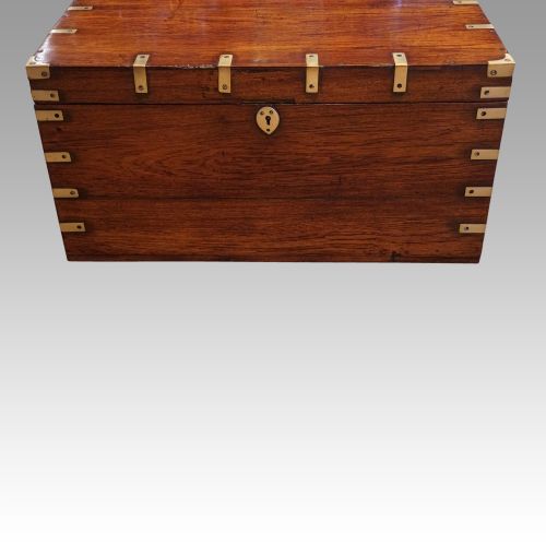 fig 4. Victorian brass bound military chest