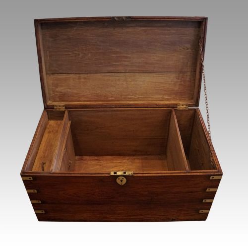 fig 6. Victorian brass bound military chest