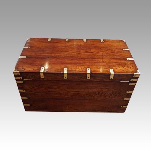 fig 7. Victorian brass bound military chest