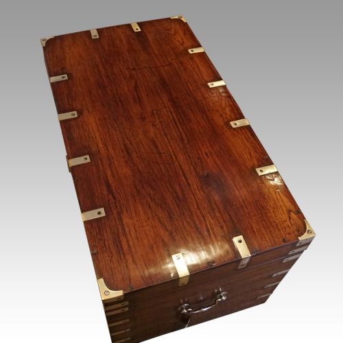 fig 8. Victorian brass bound military chest
