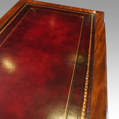fig 4. Victorian mahogany pedestal desk