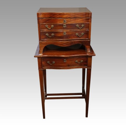 fig 1. Edwardian mahogany canteen of cutlery