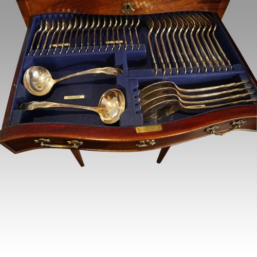 fig 2. Edwardian mahogany canteen of cutlery