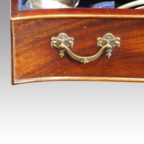 fig 5. Edwardian mahogany canteen of cutlery