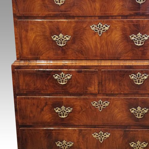 fig 5. Georgian walnut chest on chest