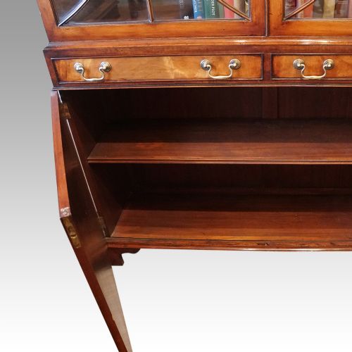 fig 3. George VI mahogany library bookcase