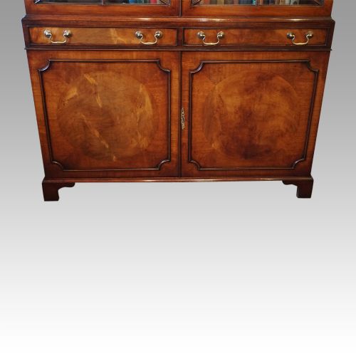 fig 4. George VI mahogany library bookcase