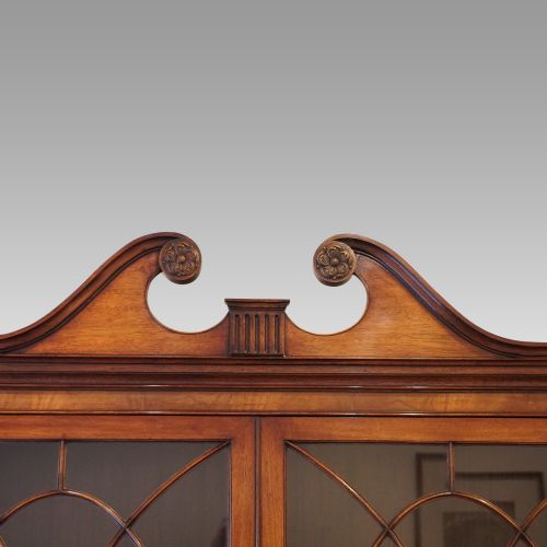 fig 5. George VI mahogany library bookcase