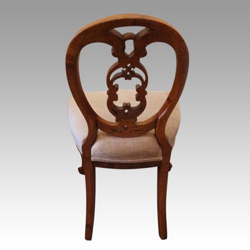 fig 2. Set of 4 Victorian walnut dining chairs