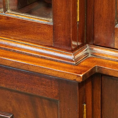 fig 1. George VI mahogany breakfront bookcase