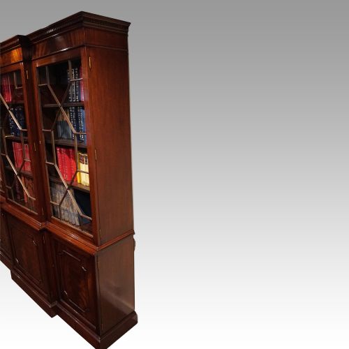 fig 5. George VI mahogany breakfront bookcase