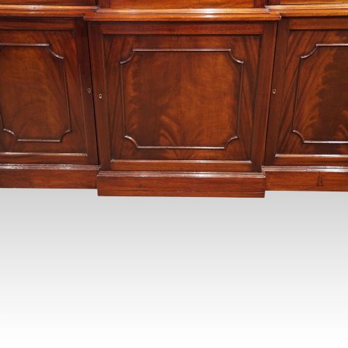fig 6. George VI mahogany breakfront bookcase