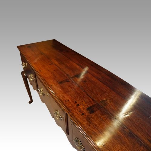 fig 1. George III oak cabriole leg dresser