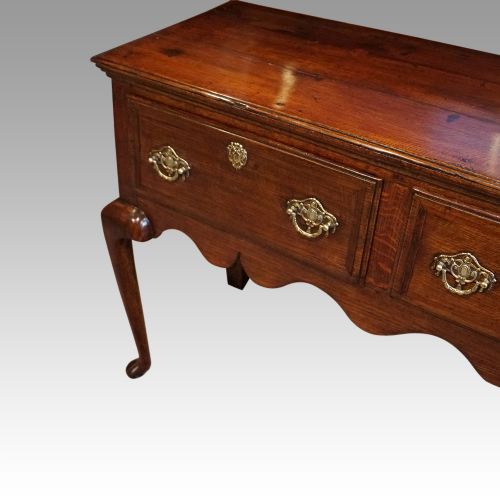 fig 4. George III oak cabriole leg dresser