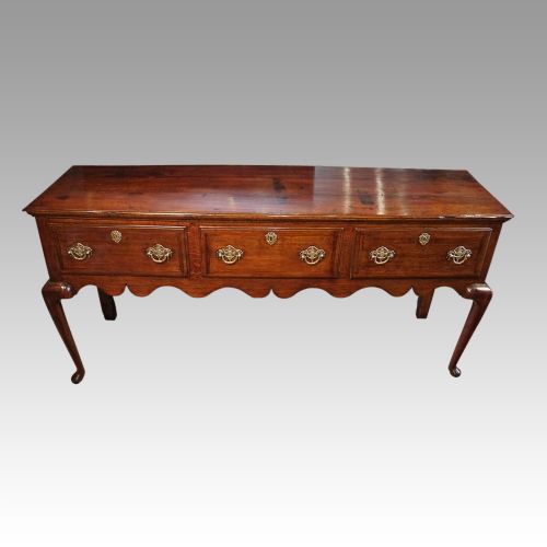 fig 5. George III oak cabriole leg dresser