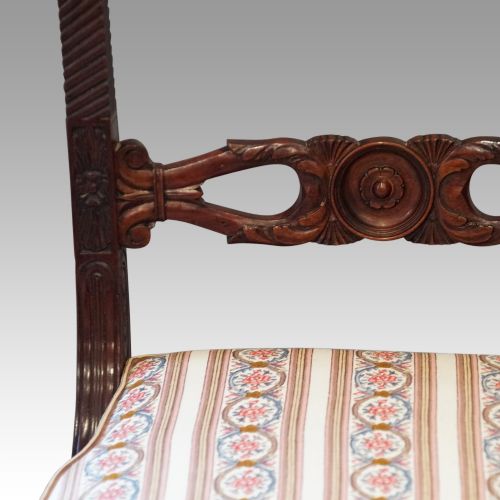 fig 3. Set 12 mahogany Italian dining chairs