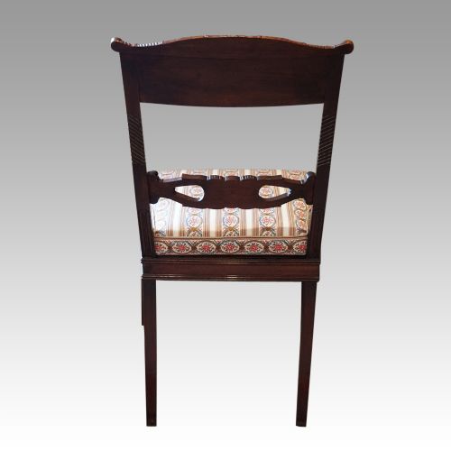 fig 7. Set 12 mahogany Italian dining chairs