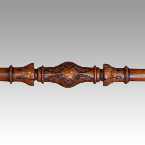 fig 5. Victorian inlaid walnut serpentine card table