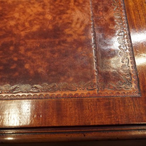 fig 3. Edwardian mahogany large pedestal desk