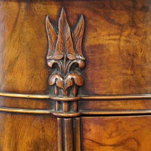 fig 3. Victorian walnut oval cupboard