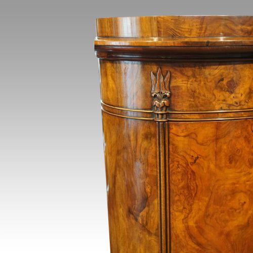 fig 4. Victorian walnut oval cupboard