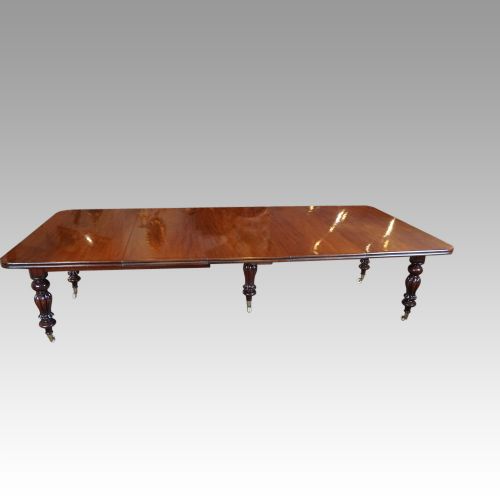 fig 3. Victorian large mahogany dining table