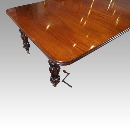 fig 6. Victorian large mahogany dining table