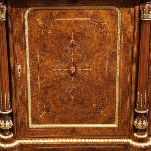 fig 4. Victorian inlaid walnut credenza