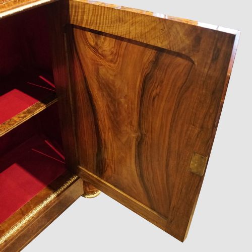 fig 7. Victorian inlaid walnut credenza