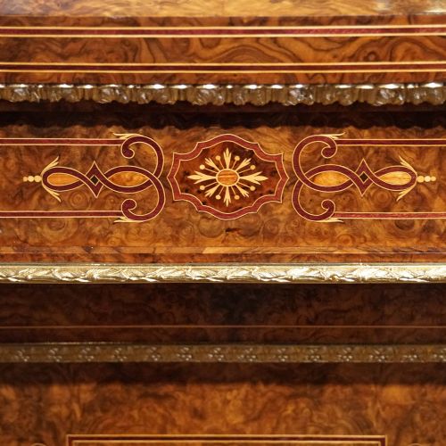 fig 9. Victorian inlaid walnut credenza