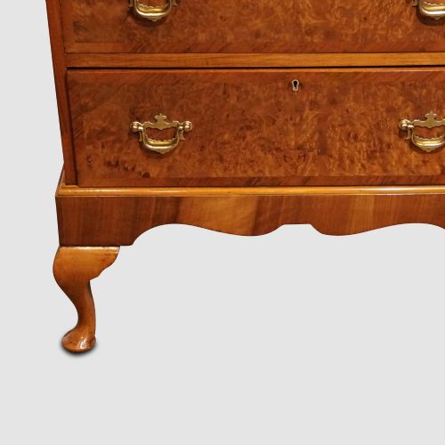 fig 3. George V walnut chest of drawers
