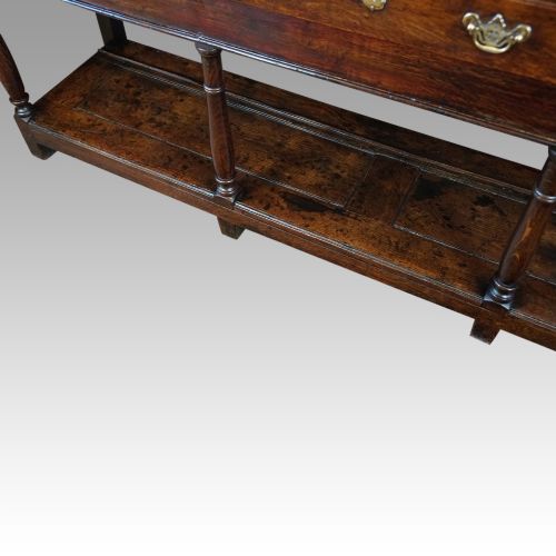 fig 2. Antique oak pot board dresser base