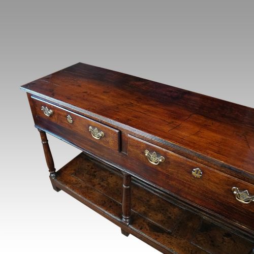 fig 5. Antique oak pot board dresser base