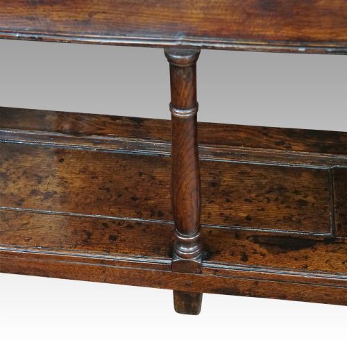 fig 6. Antique oak pot board dresser base