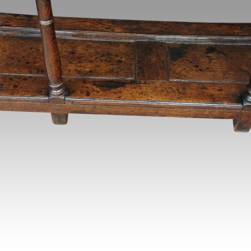 fig 7. Antique oak pot board dresser base