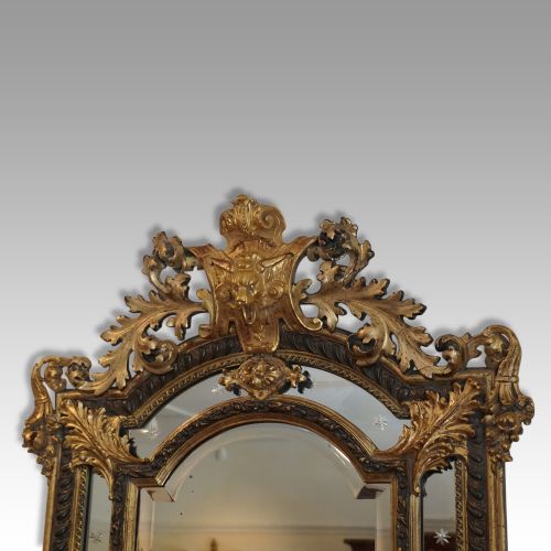 fig 5. Large 19thc. gilt cushion mirror