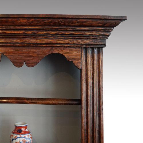 fig 5. Antique oak plate rack