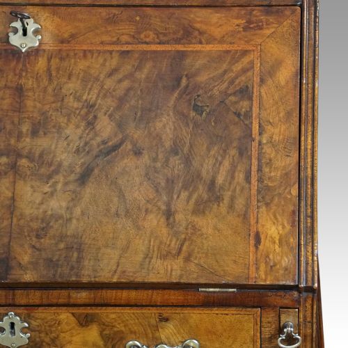 fig 2. 19thc. walnut bureau bookcase