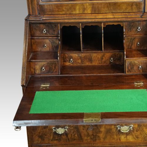 fig 4. 19thc. walnut bureau bookcase
